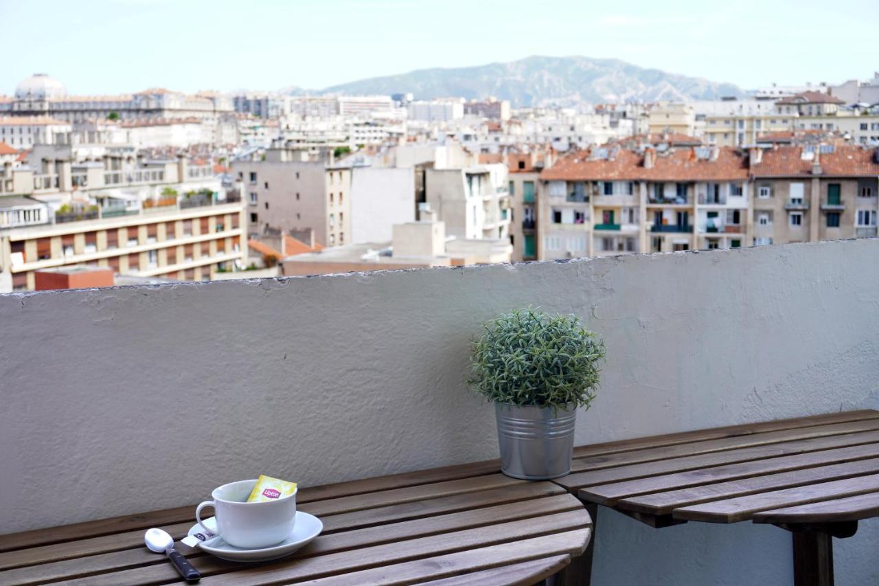 Appartement 3 chambres lumineux avec vue sur la ville - parking couvert gratuit Marseille Extérieur photo